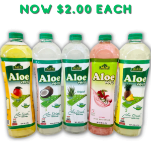 Alfa Aloe Vera Drink, PROMO- 6/56 oz Cases.