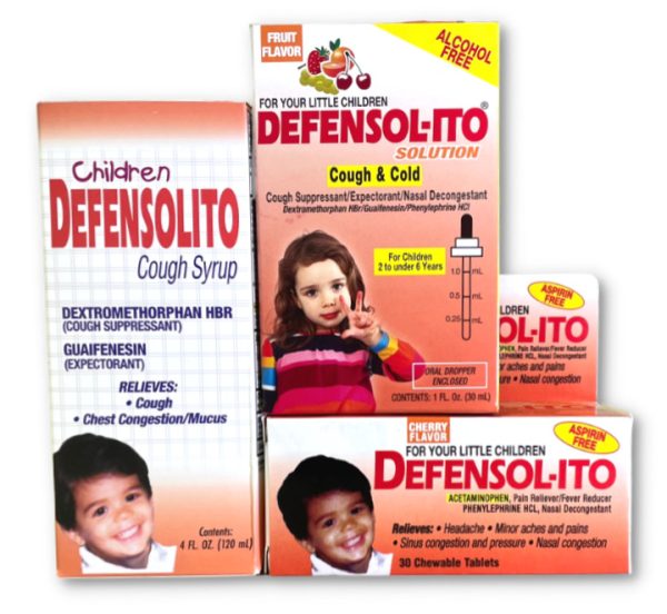 Defensolito Medicina-para sus ninitos chlidrens cough cold medicine, wholesale-grocers-distributors Chicago.
