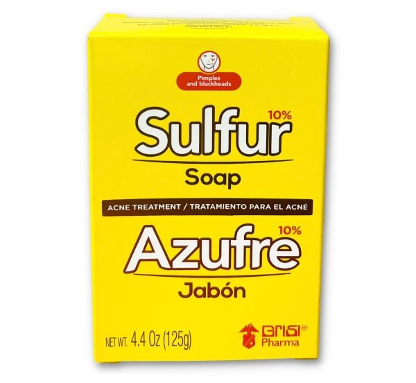 Jabon Azufre, Sulfur Soap for Acne GRISI, wholesale distributor Chicago.