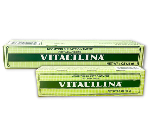Vitacilina First Aid Ointment, Neom,ycin Sulfate SML & LRG, wholesale.