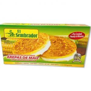 Frozen Arepas de Maiz w/Cheese by El Sembrador wholesale.