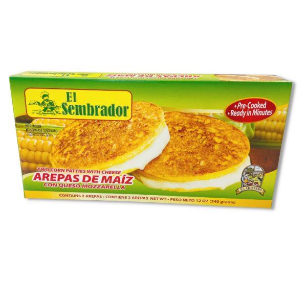 Frozen Arepas de Maiz w/Cheese by El Sembrador wholesale.