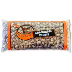 Browns Best Cranberry Beans Case 24/1 lb, wholesale distributor Chicago.