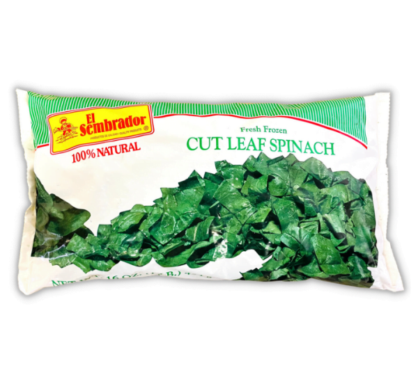 Frozen Cut Spinach Leaves 12/16 oz (El Sembrador) Wholesale distributor Chicago.