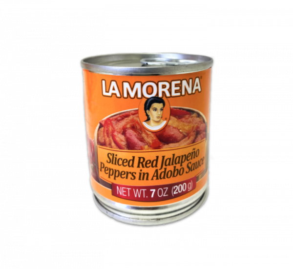La Morena Sliced Red Jalapeno Peppers in Adobo Sauce, wholesale.