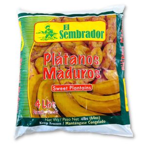 Platanos Maduros, Ripe Plantains Frozen, Case 6/4 lbs, Wholesale Distributor Chicago.