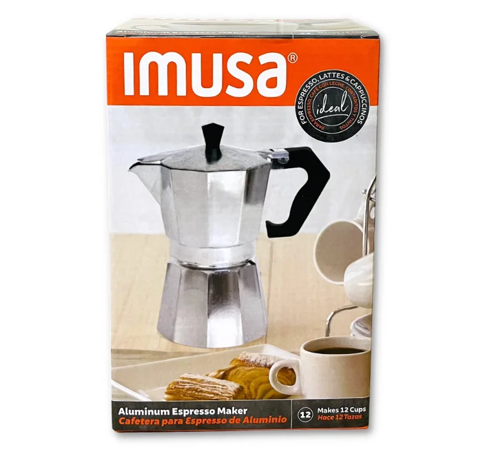 IMUSA Aluminium Espresso Maker Black