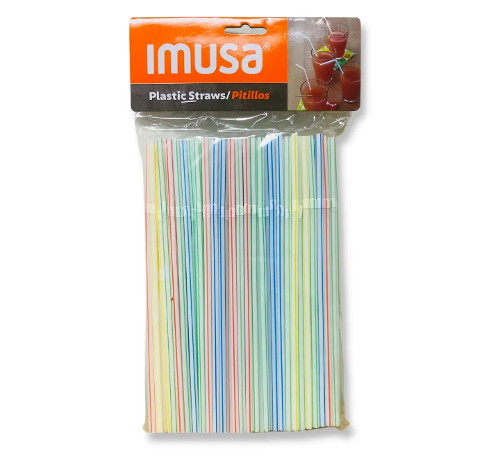IMUSA Straws Plastic