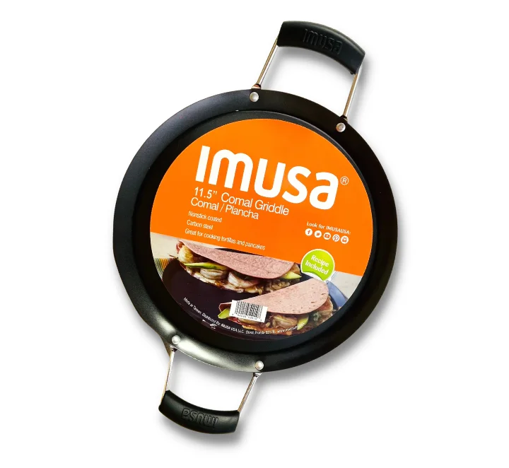 Carbon Steel Round Griddle 11.5". IMUSA wholesale distributor Chicago.