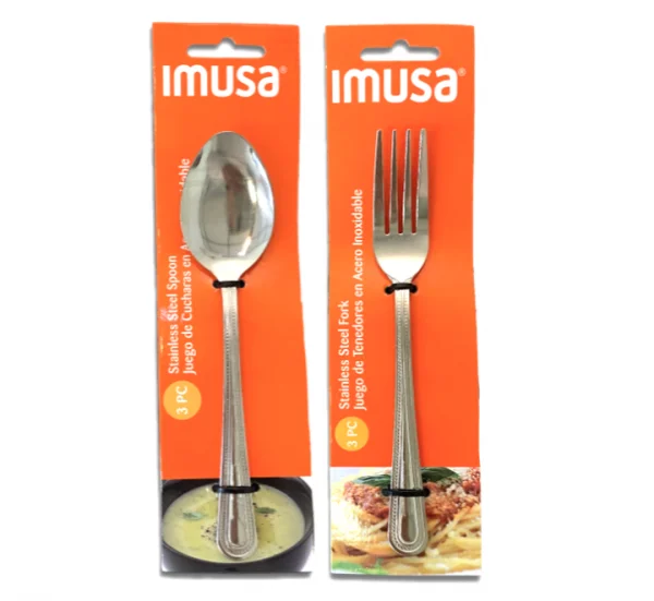Stainless Steel Spoon-Fork 3pc Sets wholesale.