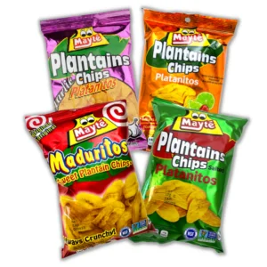 Mayte Plantain chips Case of 30/3 oz, wholesale distributor Chicago.
