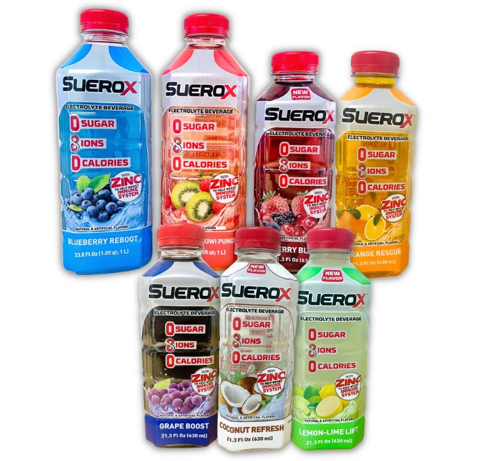 Suerox Zero Sugar Hydration Electrolyte Drink, Blueberry, 49% Off