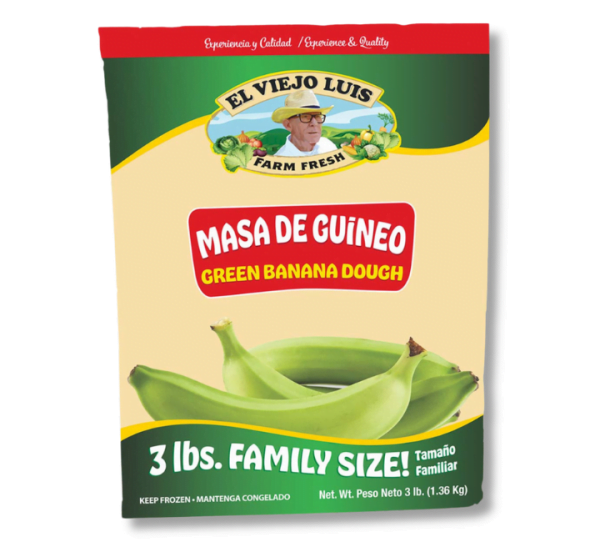 Masa de Guineo, Frozen Banana Dough, wholesale distributor Chicago.