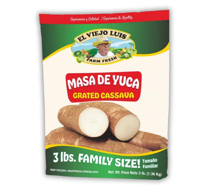 Masa de Yuca, Frozen Grated Cassava (El Viejo Luis) wholesale distributor Chicago.