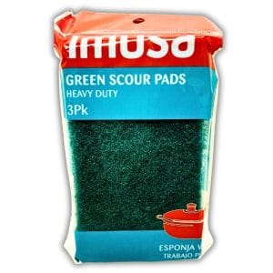 Green Scour Pads 3x5 - 3PK (IMUSA) Wholesale distributors Chicago.